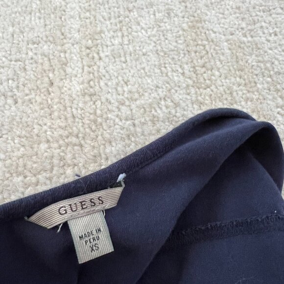 Guess Blue Cotton Cutout Bodycon Cocktail Mini Dress XS - Picture 2 of 9